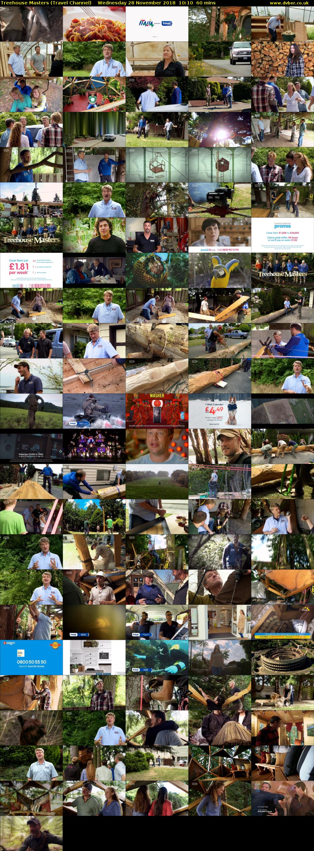 Treehouse Masters (Travel Channel) Wednesday 28 November 2018 10:10 - 11:10