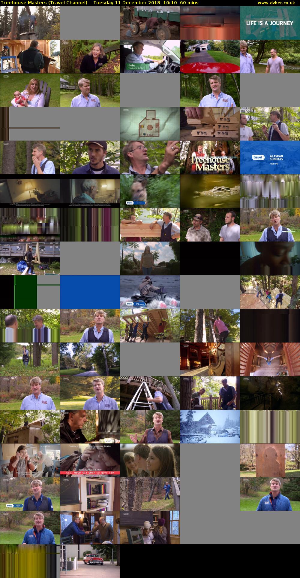 Treehouse Masters (Travel Channel) Tuesday 11 December 2018 10:10 - 11:10