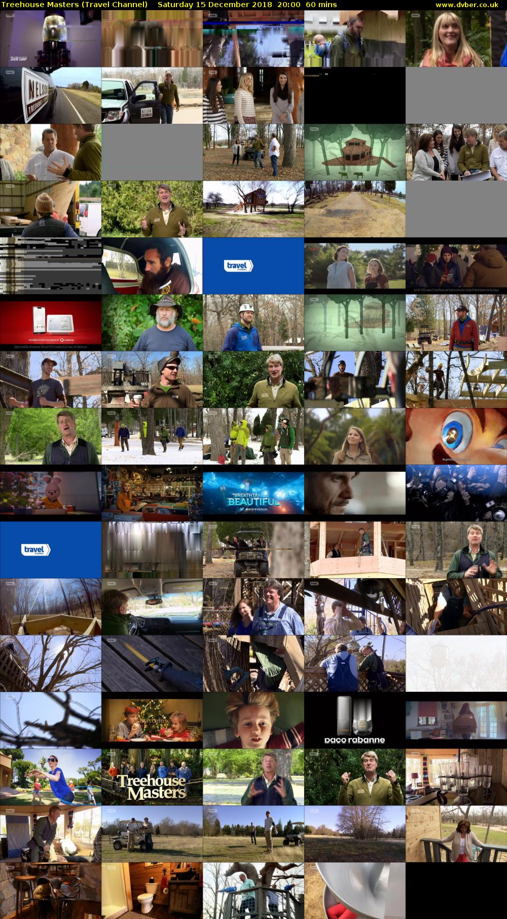 Treehouse Masters (Travel Channel) Saturday 15 December 2018 20:00 - 21:00