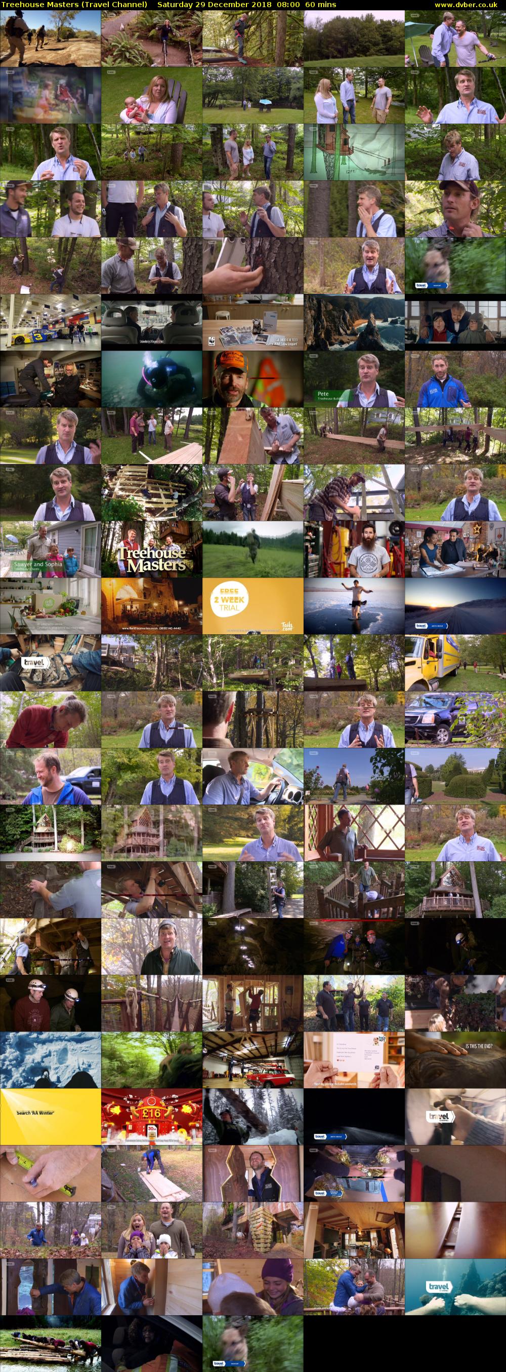Treehouse Masters (Travel Channel) Saturday 29 December 2018 08:00 - 09:00