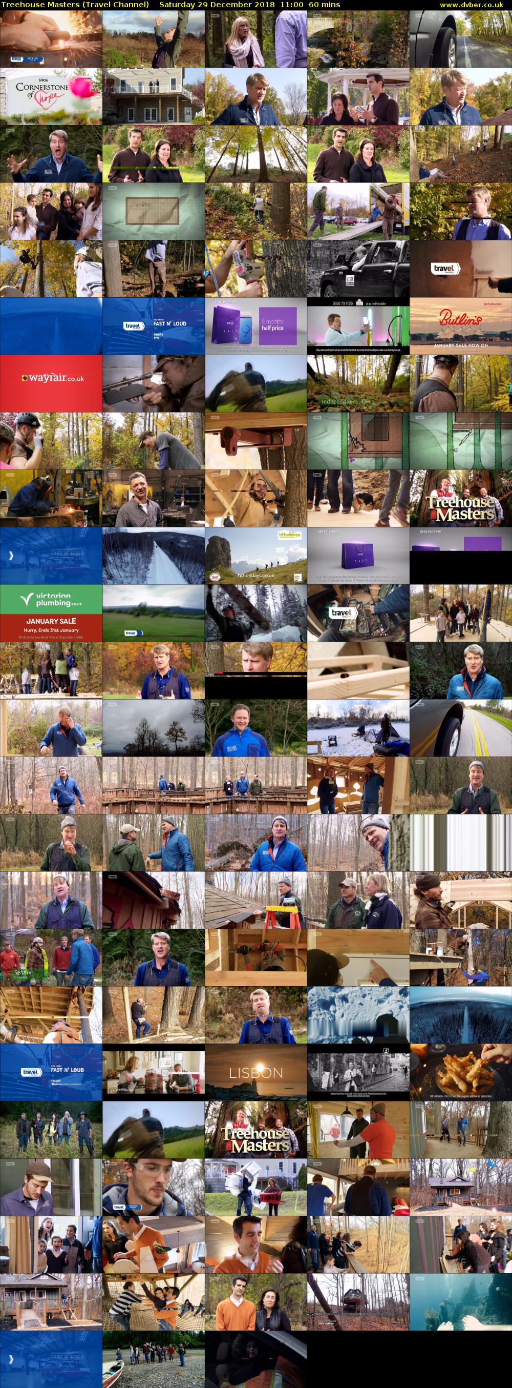 Treehouse Masters (Travel Channel) Saturday 29 December 2018 11:00 - 12:00