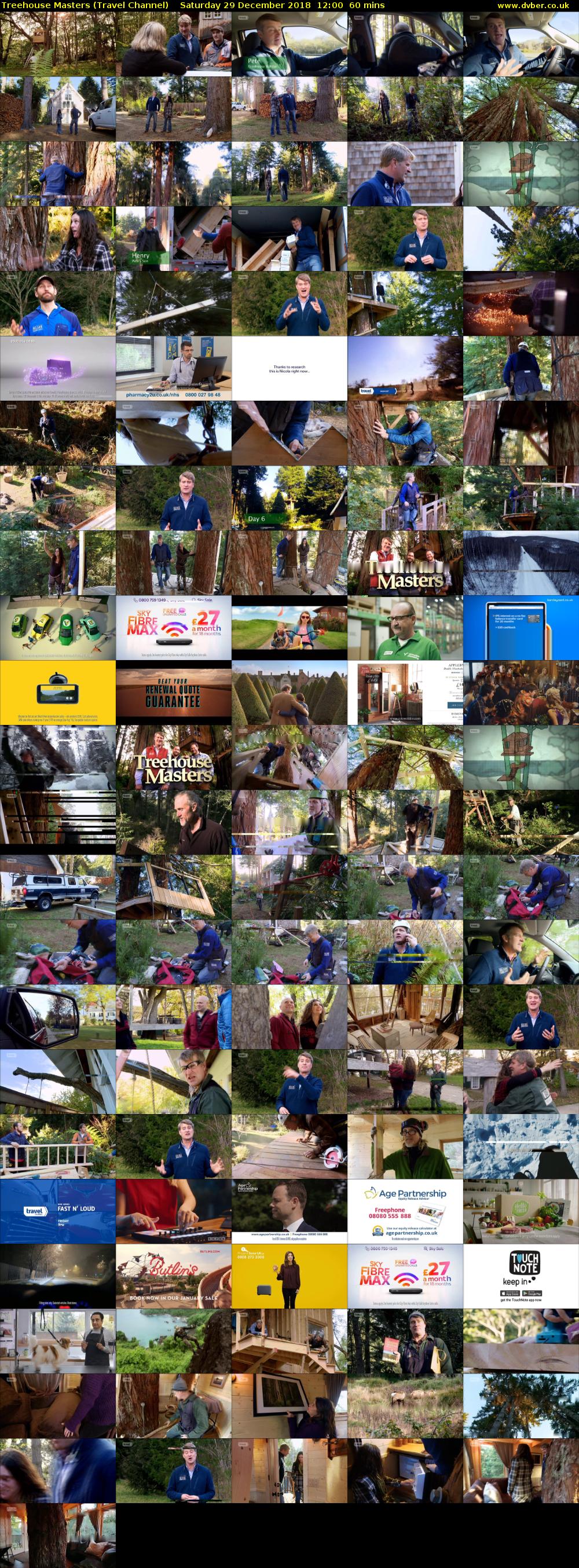 Treehouse Masters (Travel Channel) Saturday 29 December 2018 12:00 - 13:00