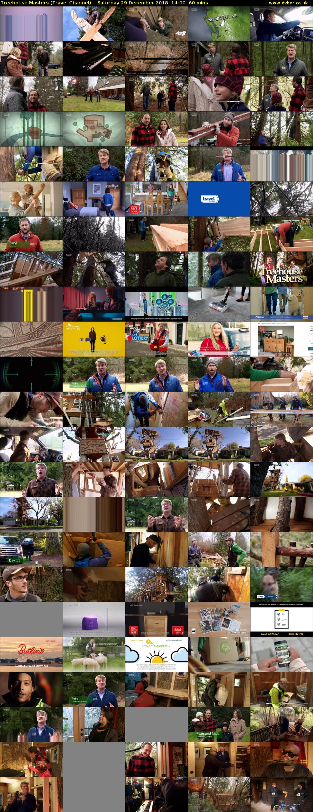 Treehouse Masters (Travel Channel) Saturday 29 December 2018 14:00 - 15:00