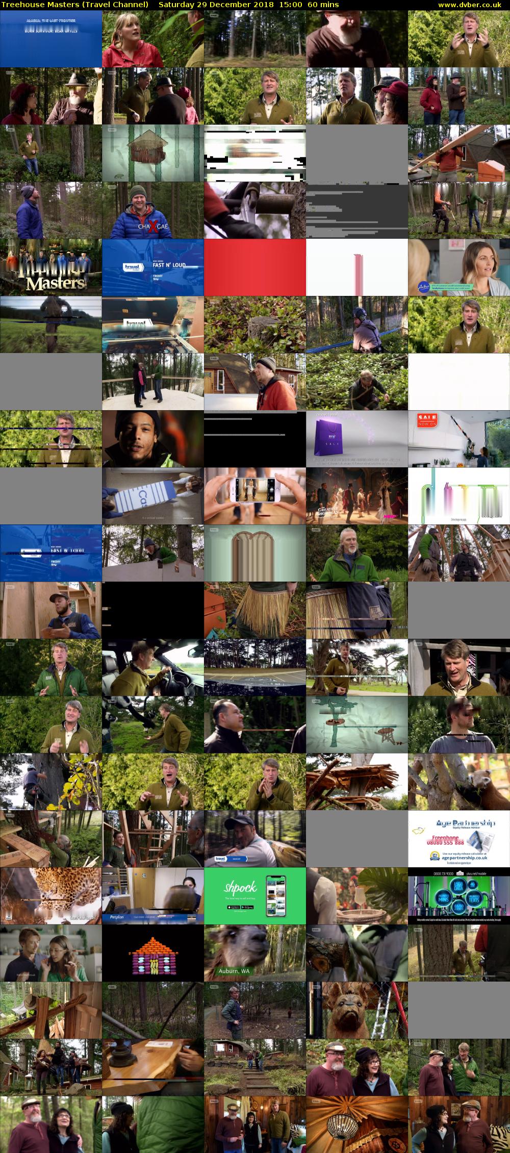 Treehouse Masters (Travel Channel) Saturday 29 December 2018 15:00 - 16:00