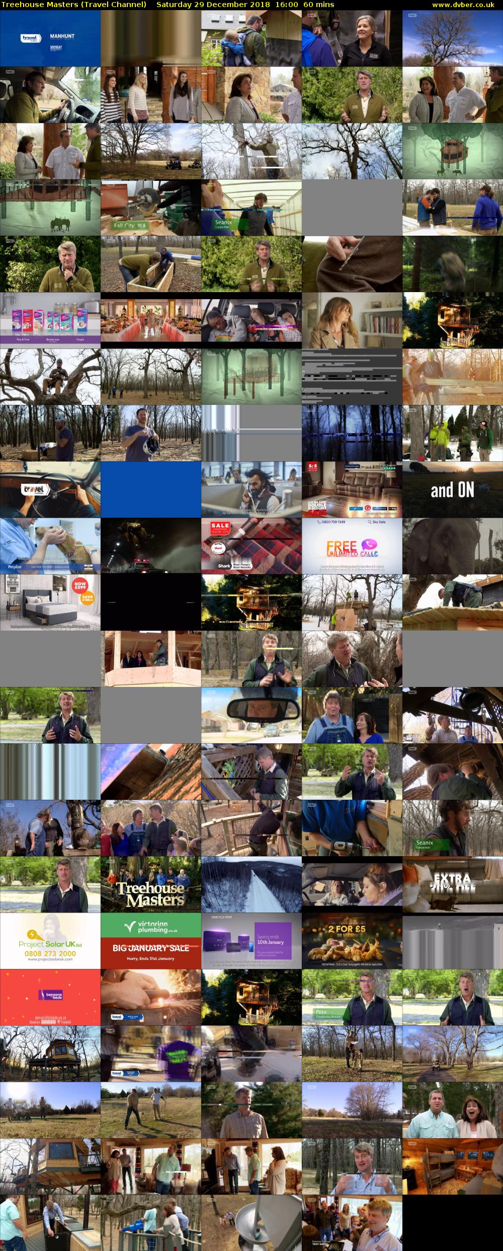 Treehouse Masters (Travel Channel) Saturday 29 December 2018 16:00 - 17:00