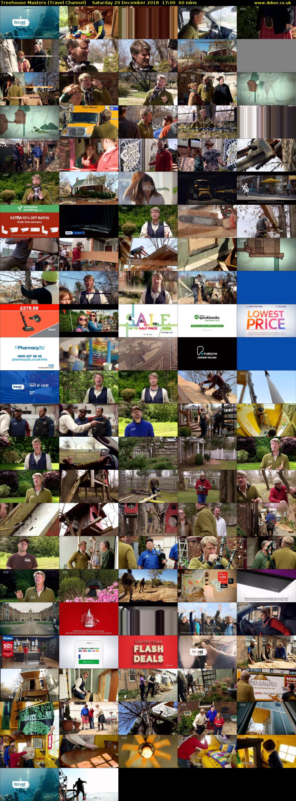 Treehouse Masters (Travel Channel) Saturday 29 December 2018 17:00 - 18:00