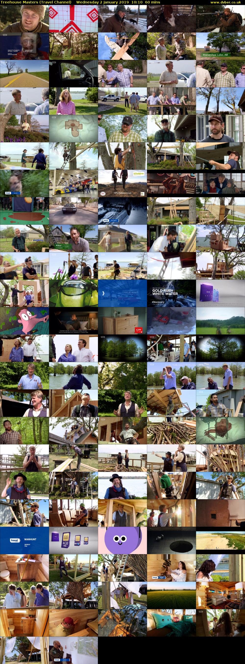 Treehouse Masters (Travel Channel) Wednesday 2 January 2019 10:10 - 11:10