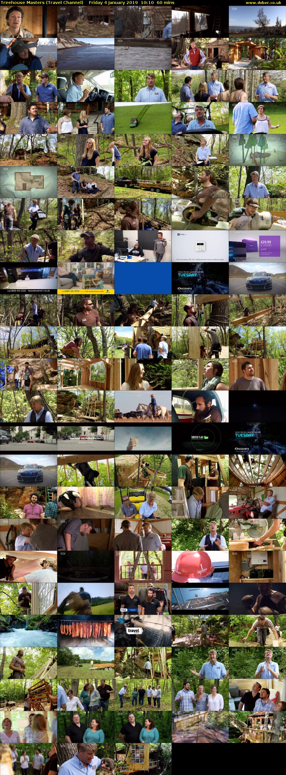 Treehouse Masters (Travel Channel) Friday 4 January 2019 10:10 - 11:10