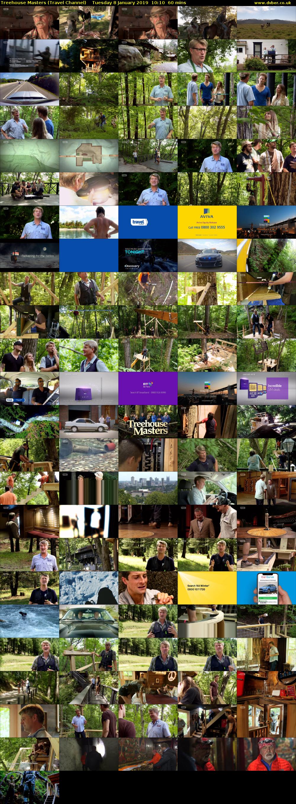Treehouse Masters (Travel Channel) Tuesday 8 January 2019 10:10 - 11:10