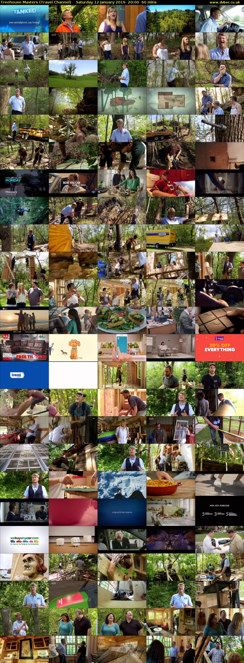 Treehouse Masters (Travel Channel) Saturday 12 January 2019 20:00 - 21:00