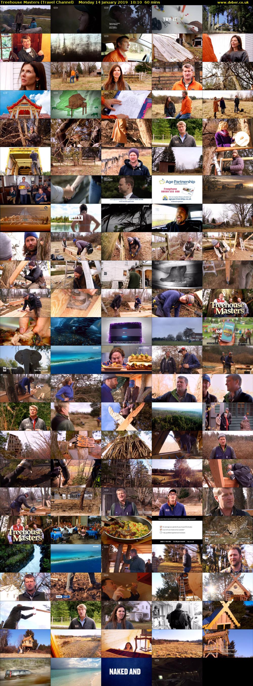 Treehouse Masters (Travel Channel) Monday 14 January 2019 10:10 - 11:10