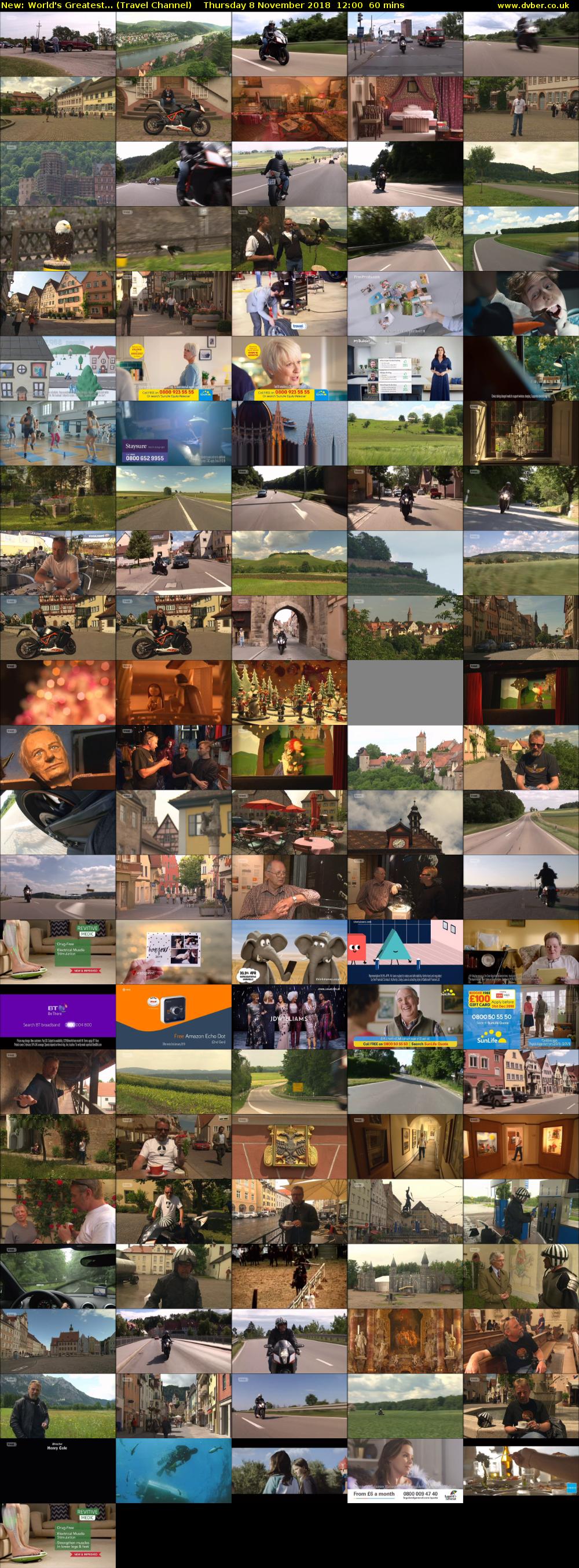 World's Greatest... (Travel Channel) Thursday 8 November 2018 12:00 - 13:00