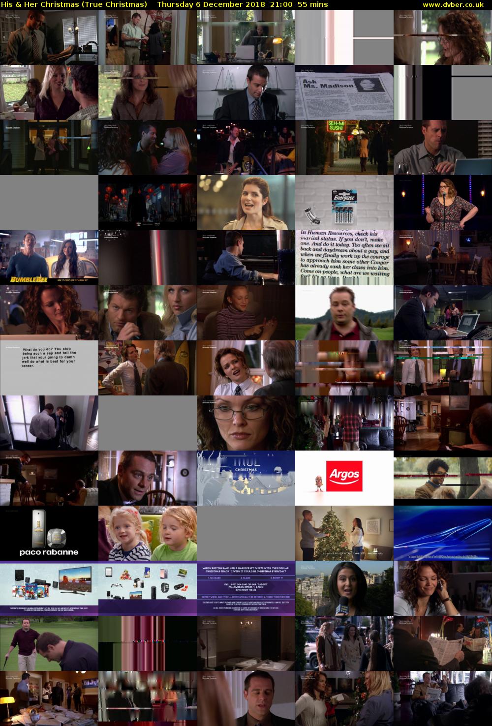 His & Her Christmas (True Christmas) Thursday 6 December 2018 21:00 - 21:55