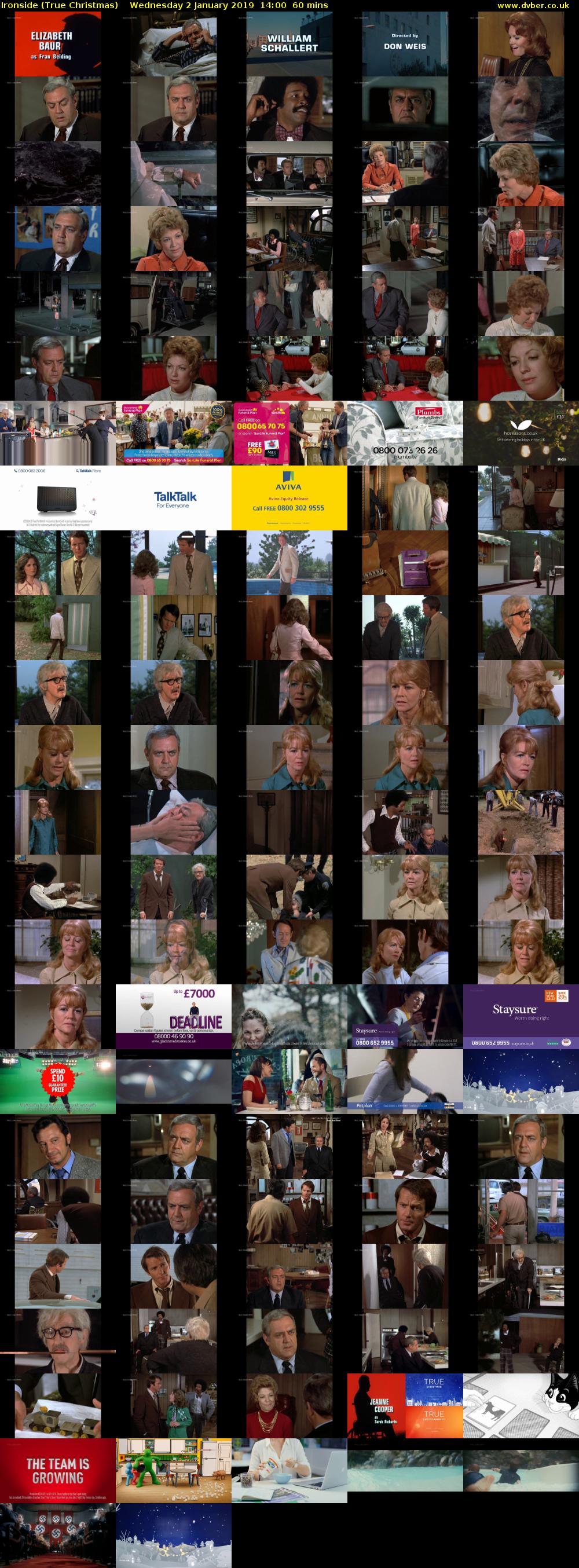 Ironside (True Christmas) Wednesday 2 January 2019 14:00 - 15:00