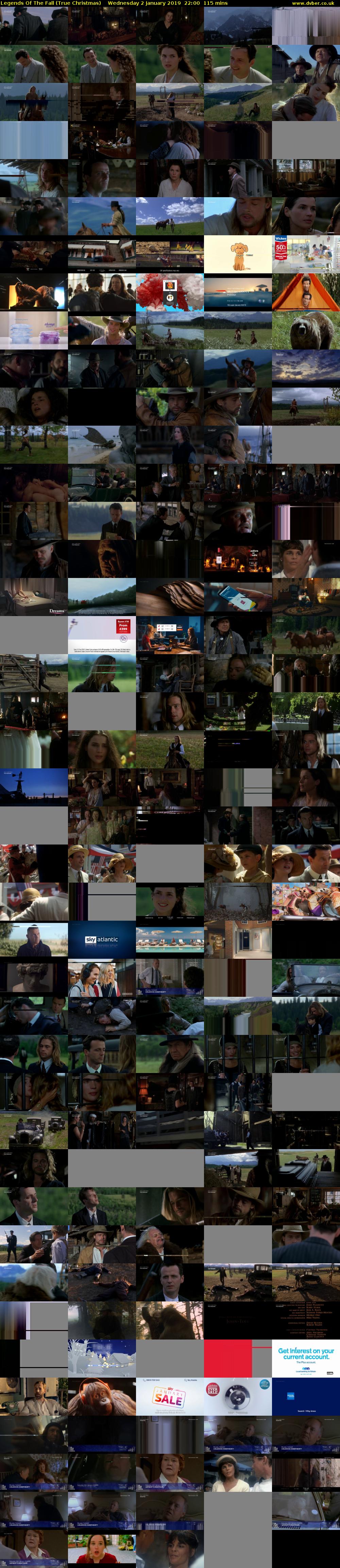 Legends Of The Fall (True Christmas) Wednesday 2 January 2019 22:00 - 23:55