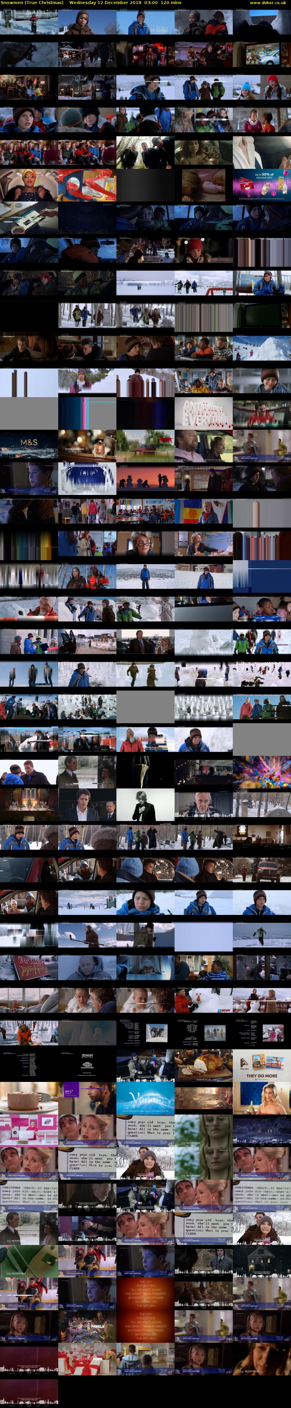 Snowmen (True Christmas) Wednesday 12 December 2018 03:00 - 05:00