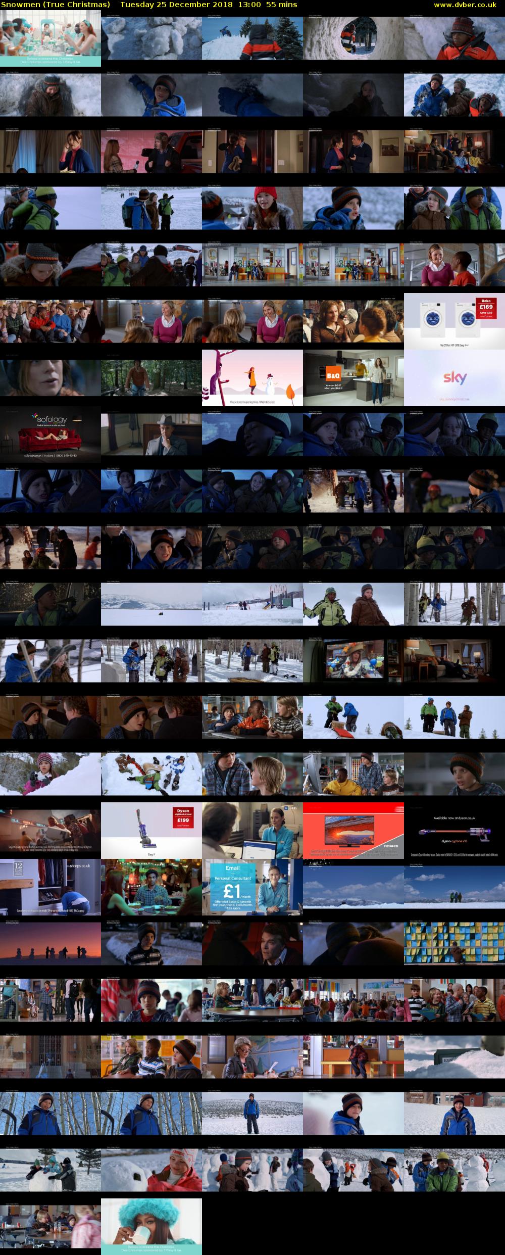 Snowmen (True Christmas) Tuesday 25 December 2018 13:00 - 13:55