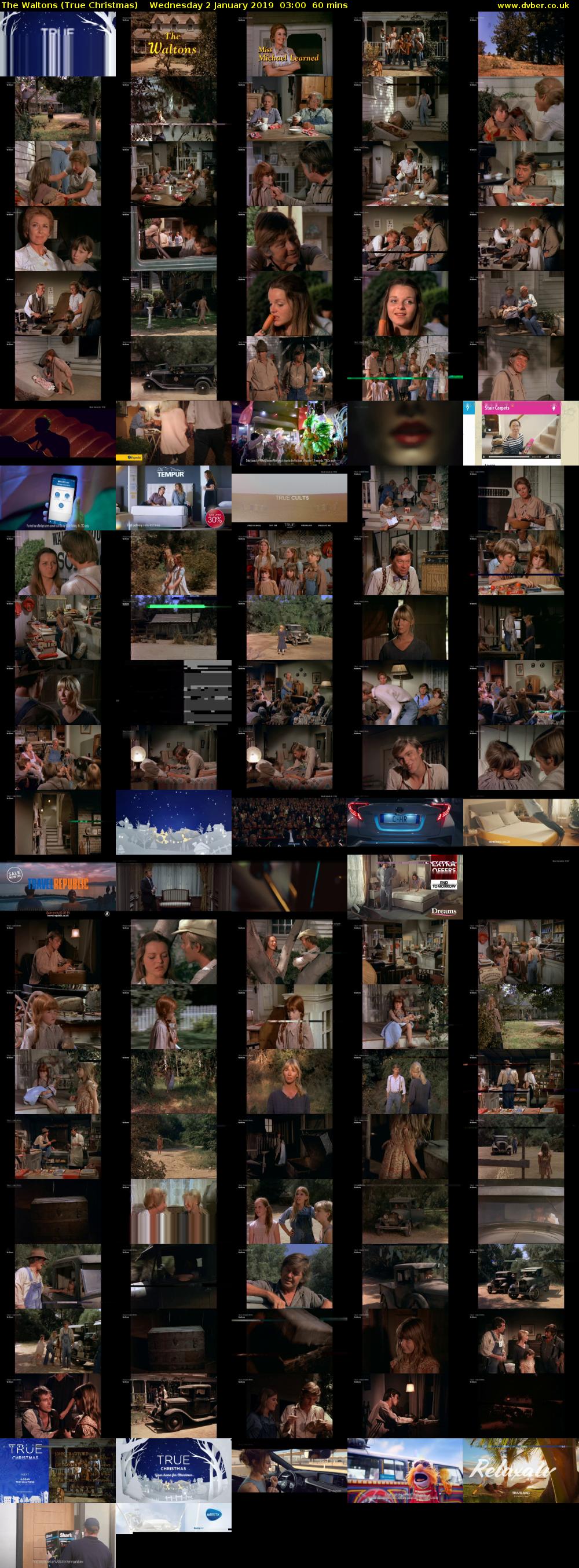 The Waltons (True Christmas) Wednesday 2 January 2019 03:00 - 04:00