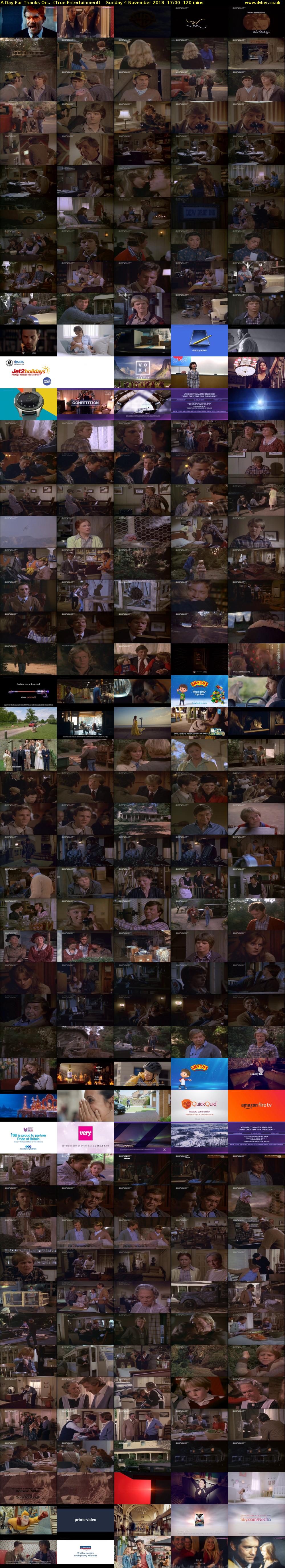 A Day For Thanks On... (True Entertainment) Sunday 4 November 2018 17:00 - 19:00