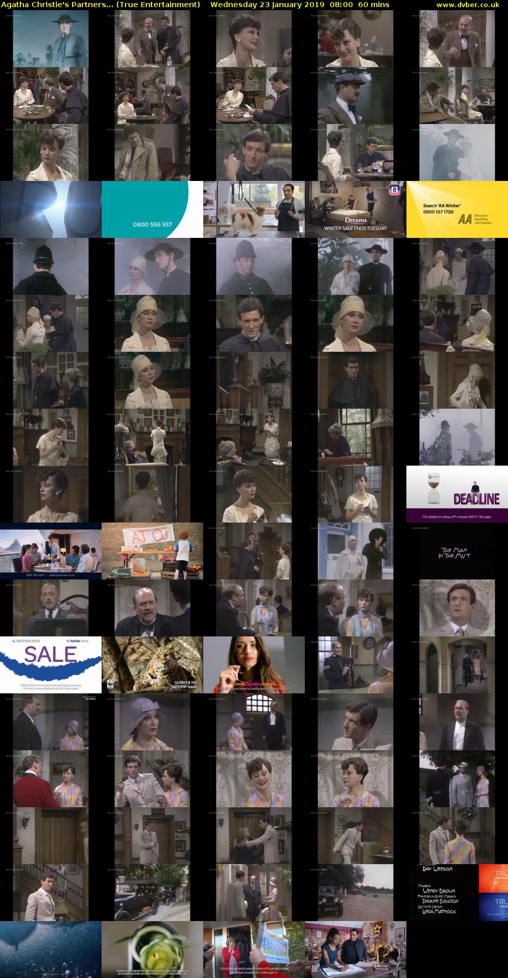 Agatha Christie's Partners... (True Entertainment) Wednesday 23 January 2019 08:00 - 09:00