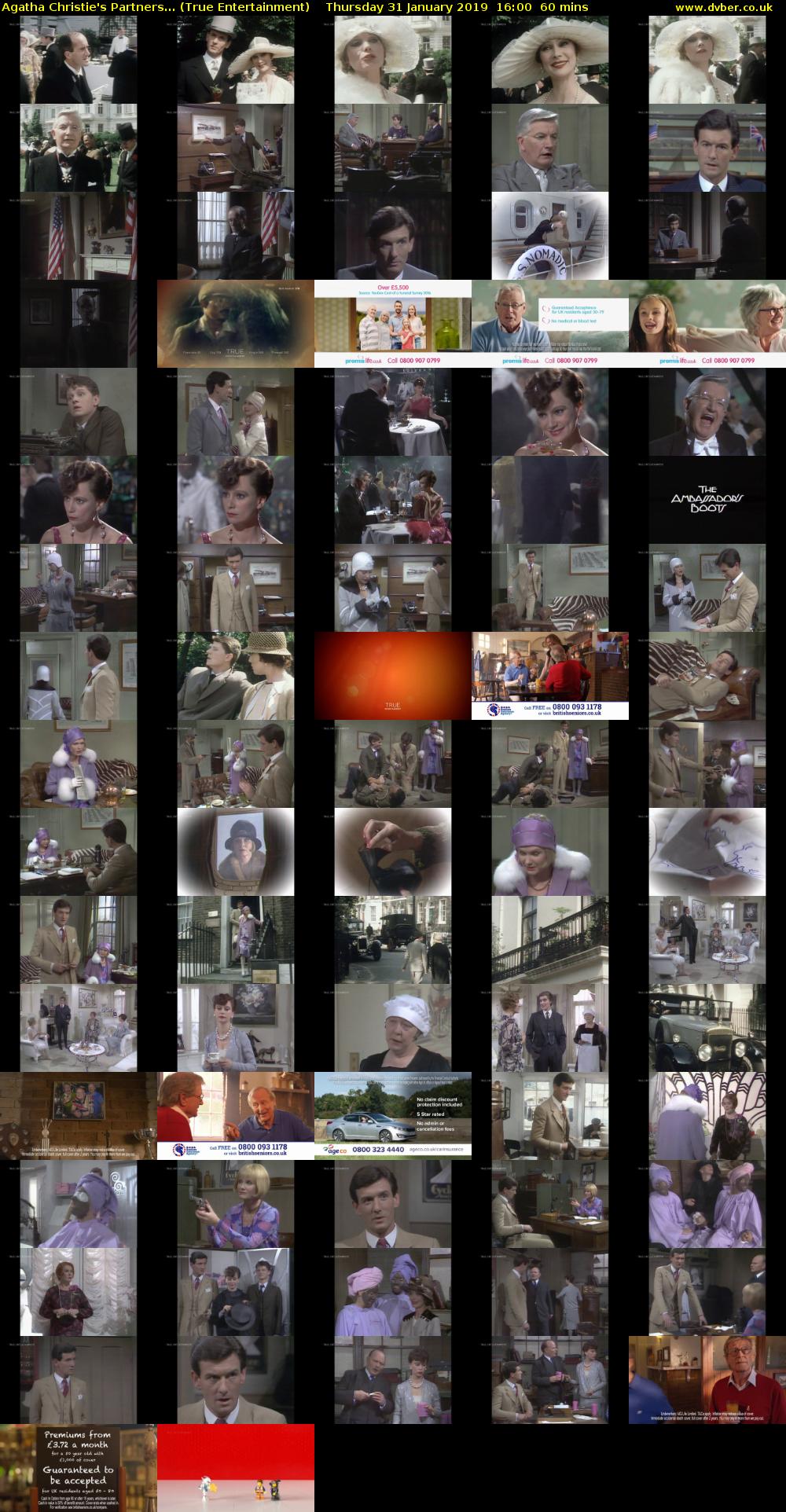 Agatha Christie's Partners... (True Entertainment) Thursday 31 January 2019 16:00 - 17:00