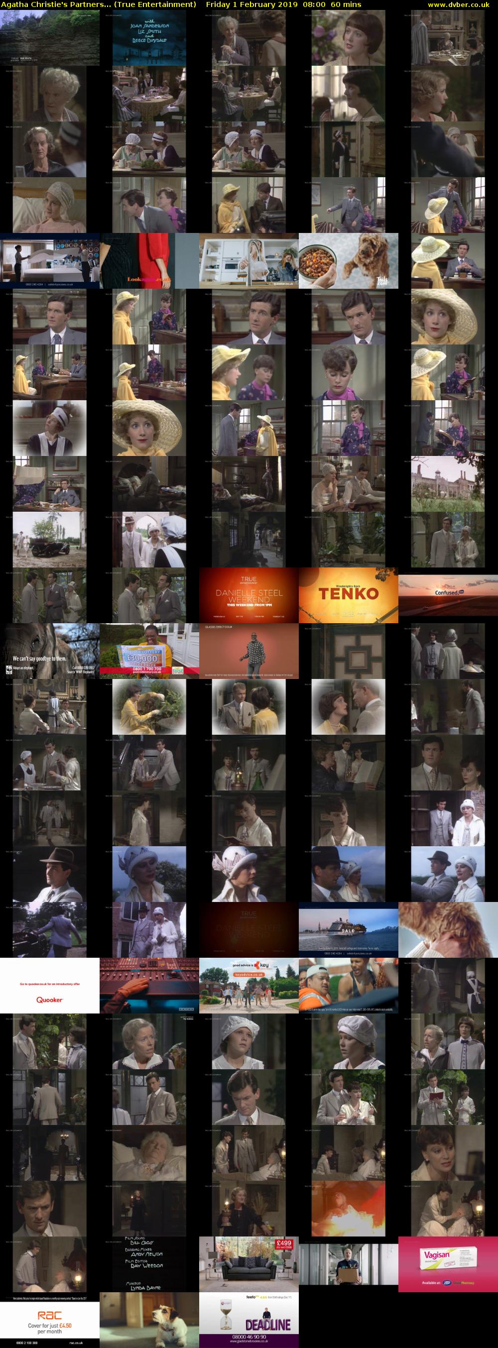 Agatha Christie's Partners... (True Entertainment) Friday 1 February 2019 08:00 - 09:00