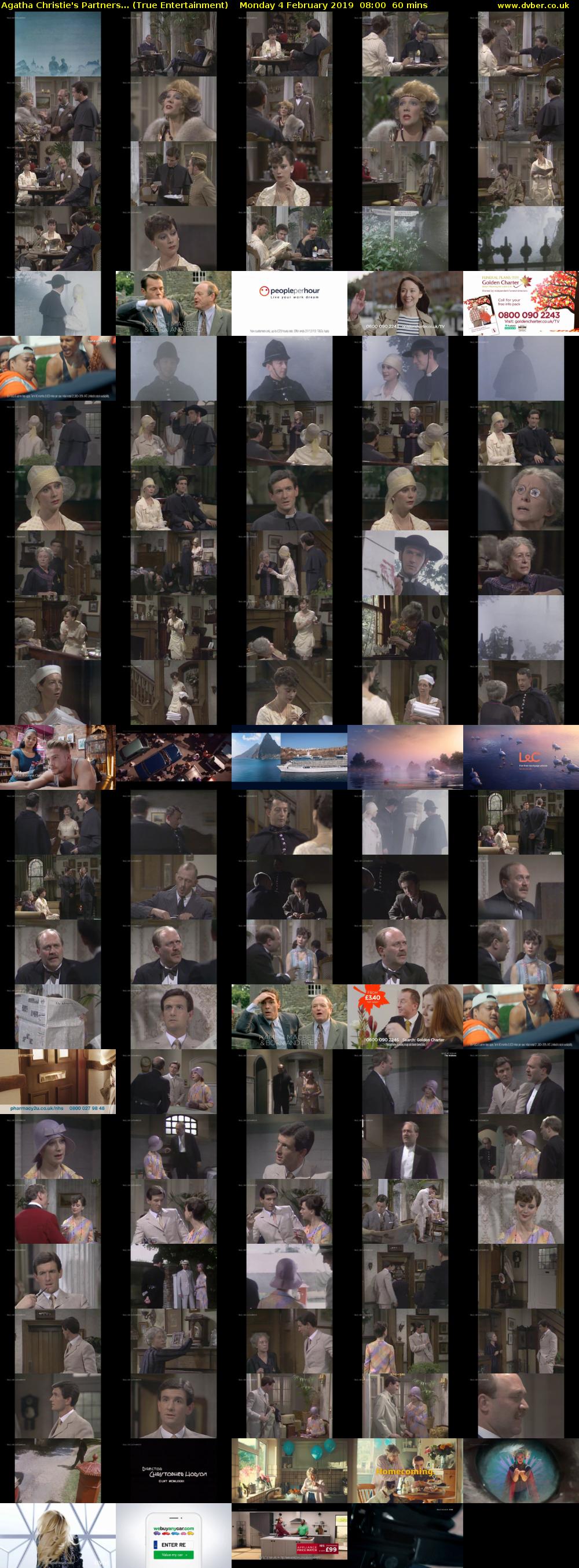 Agatha Christie's Partners... (True Entertainment) Monday 4 February 2019 08:00 - 09:00