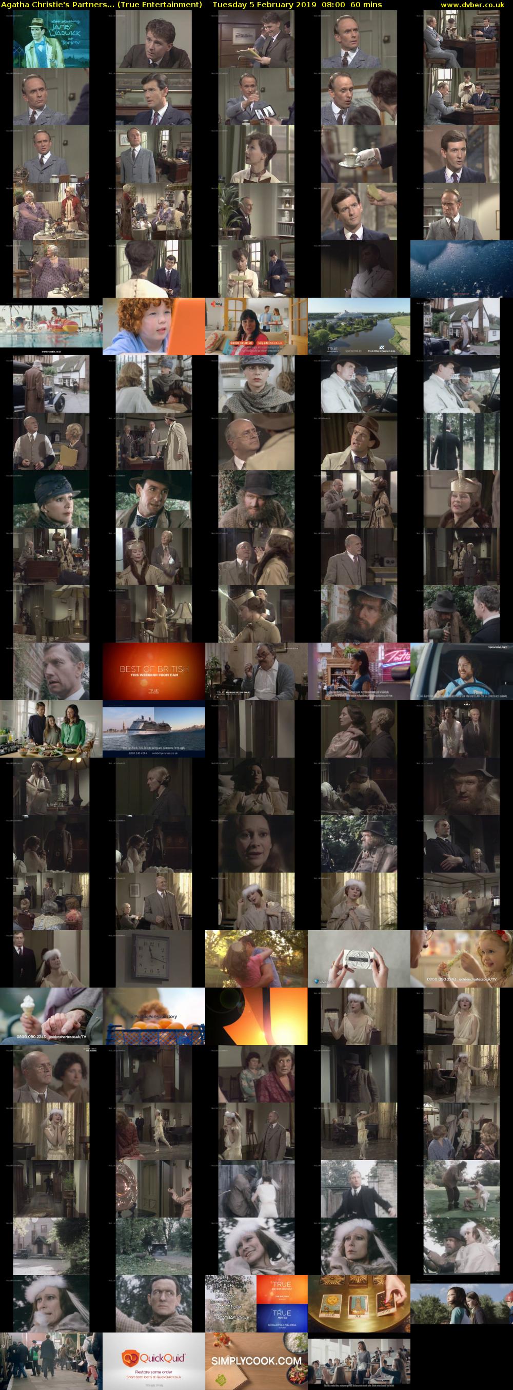 Agatha Christie's Partners... (True Entertainment) Tuesday 5 February 2019 08:00 - 09:00