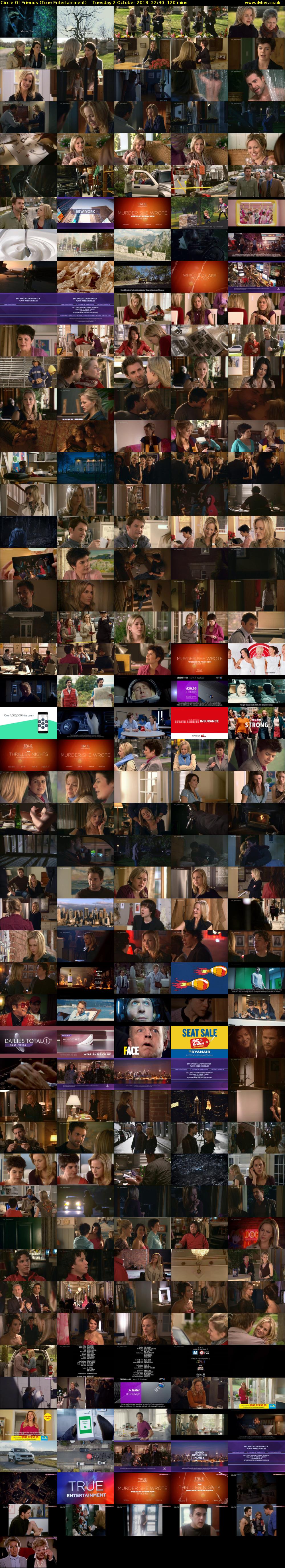 Circle Of Friends (True Entertainment) Tuesday 2 October 2018 22:30 - 00:30