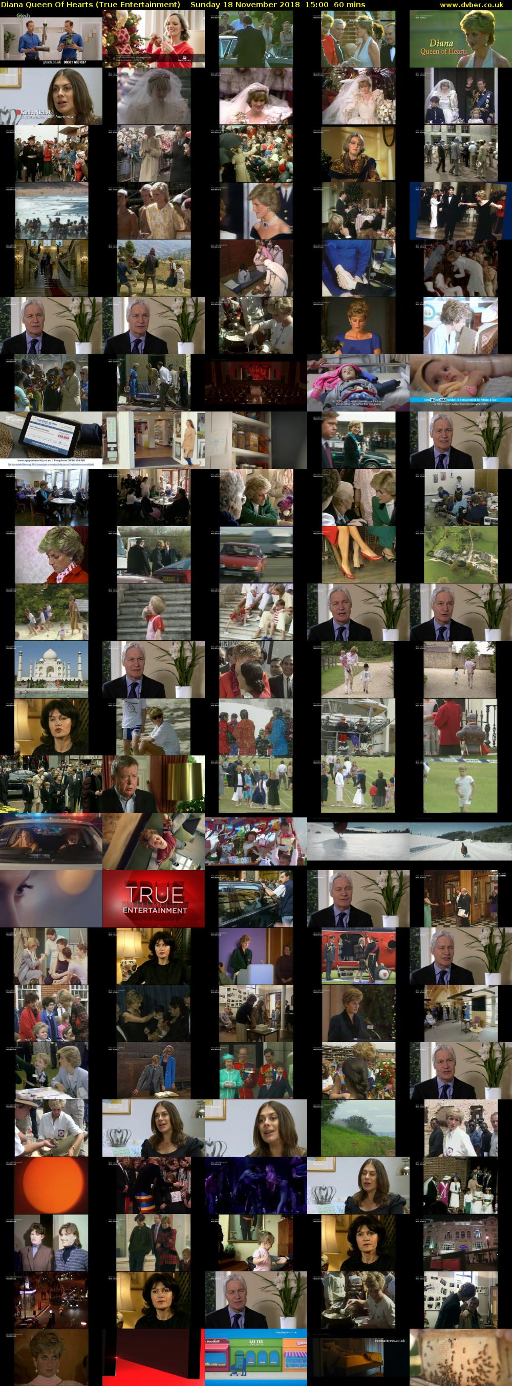 Diana Queen Of Hearts (True Entertainment) Sunday 18 November 2018 15:00 - 16:00