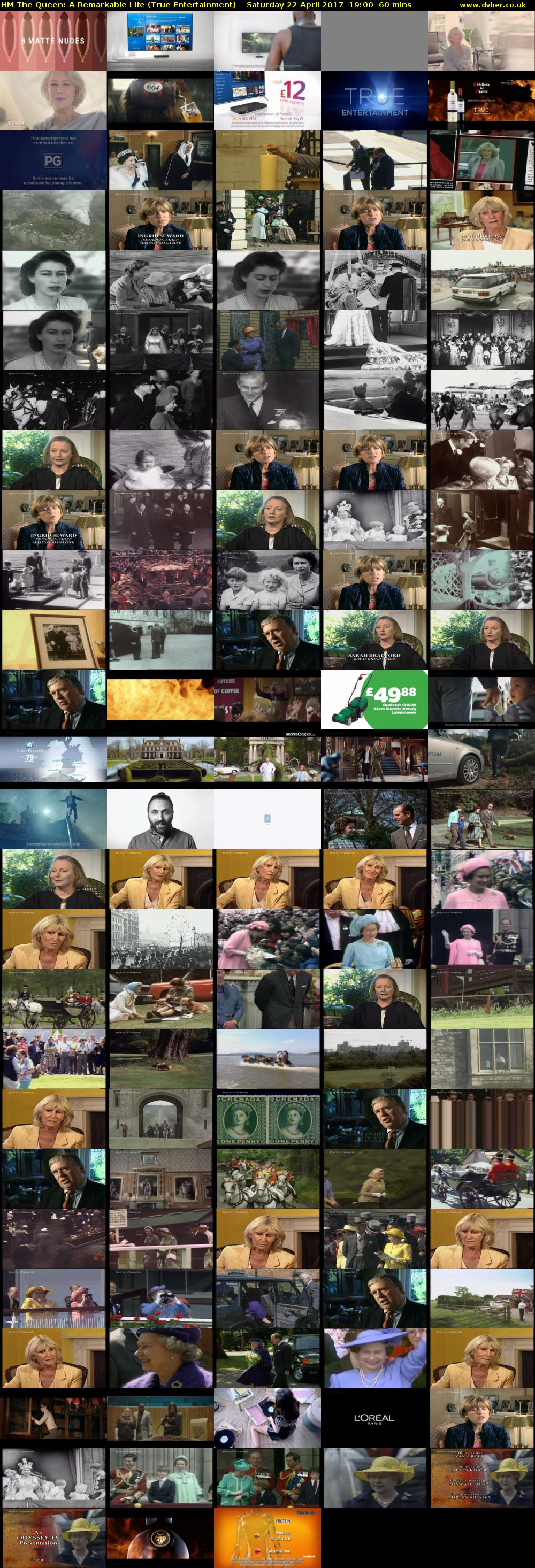 HM The Queen: A Remarkable Life (True Entertainment) Saturday 22 April 2017 19:00 - 20:00