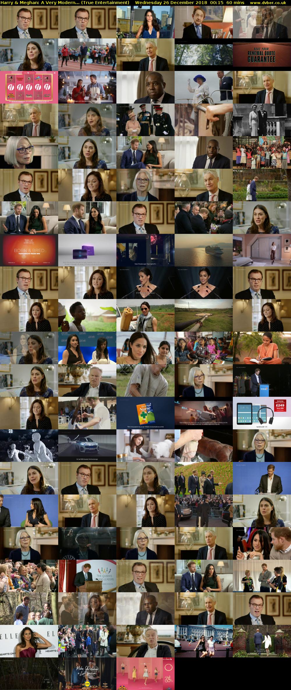 Harry & Meghan: A Very Modern... (True Entertainment) Wednesday 26 December 2018 00:15 - 01:15