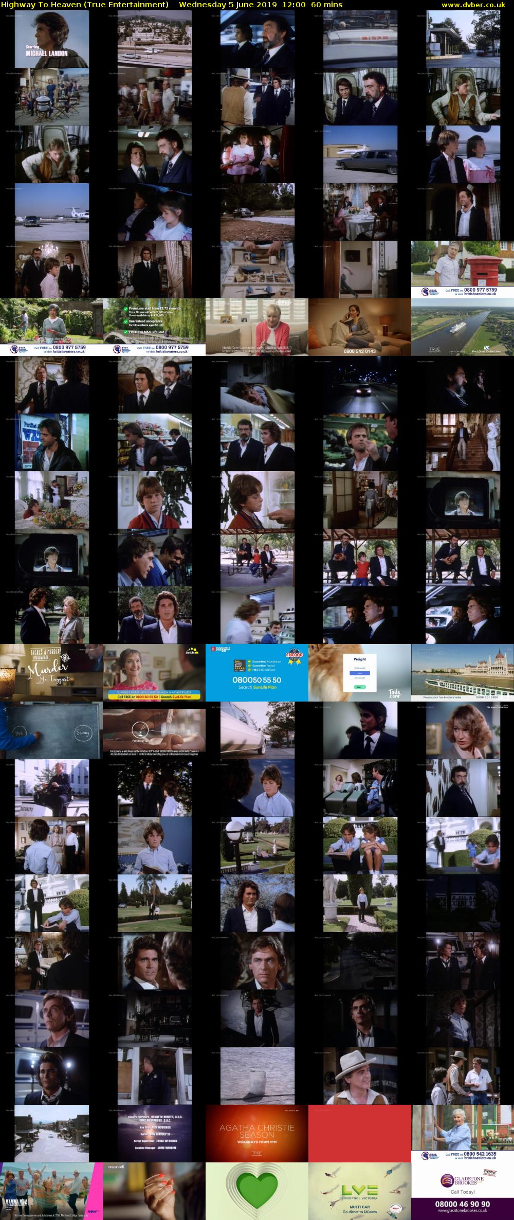 Highway To Heaven (True Entertainment) Wednesday 5 June 2019 12:00 - 13:00