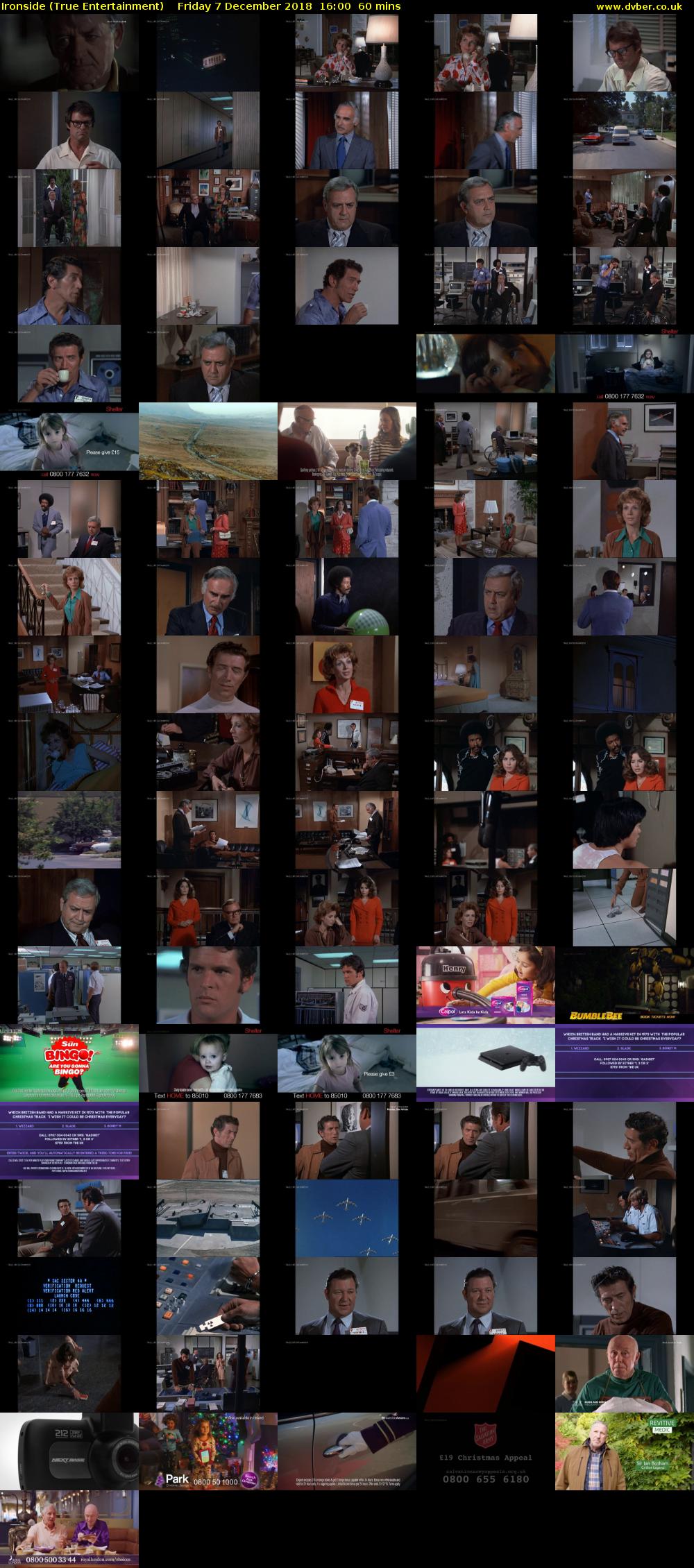 Ironside (True Entertainment) Friday 7 December 2018 16:00 - 17:00