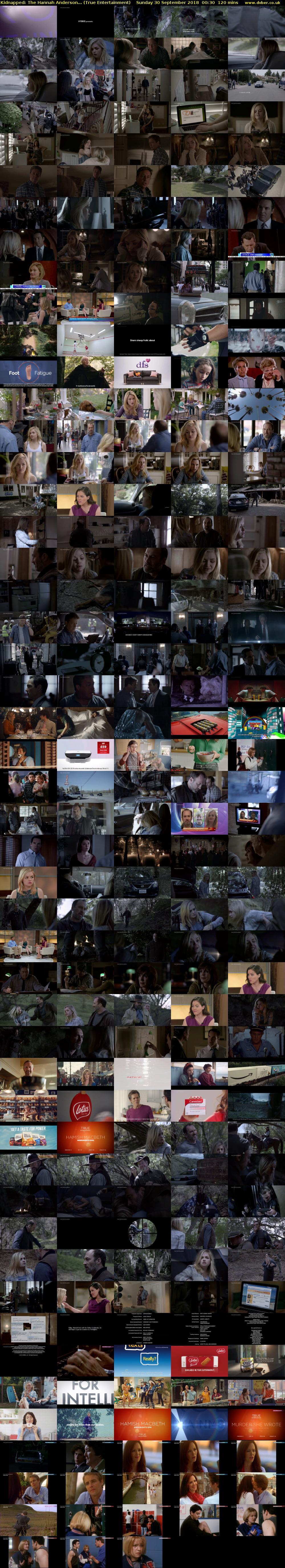 Kidnapped: The Hannah Anderson... (True Entertainment) Sunday 30 September 2018 00:30 - 02:30