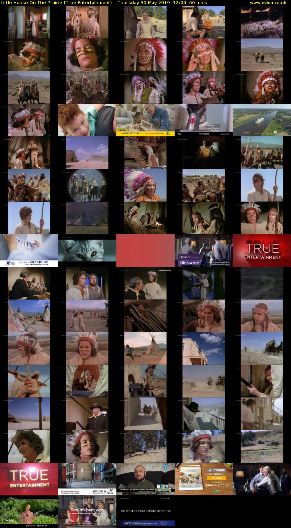 Little House On The Prairie (True Entertainment) Thursday 30 May 2019 12:00 - 13:00