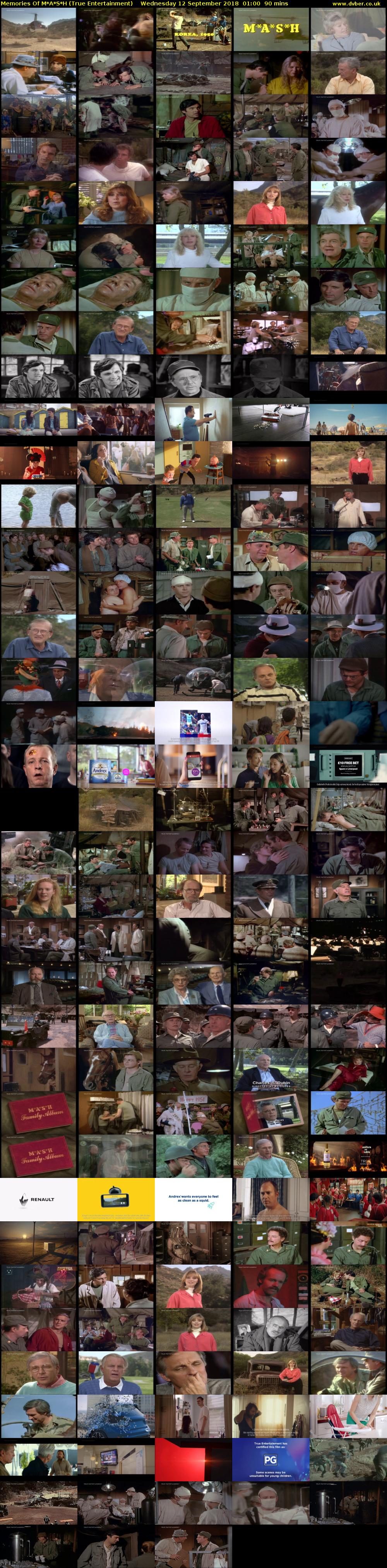 Memories Of M*A*S*H (True Entertainment) Wednesday 12 September 2018 01:00 - 02:30