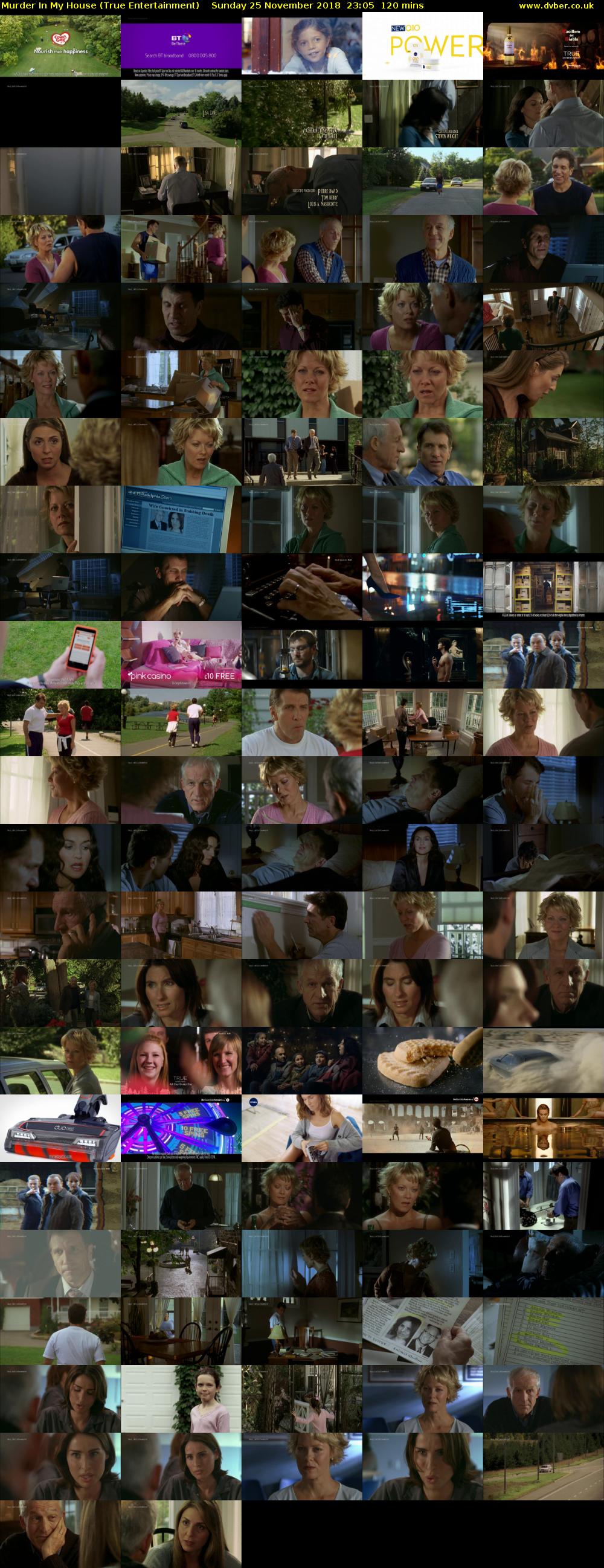 Murder In My House (True Entertainment) Sunday 25 November 2018 23:05 - 01:05