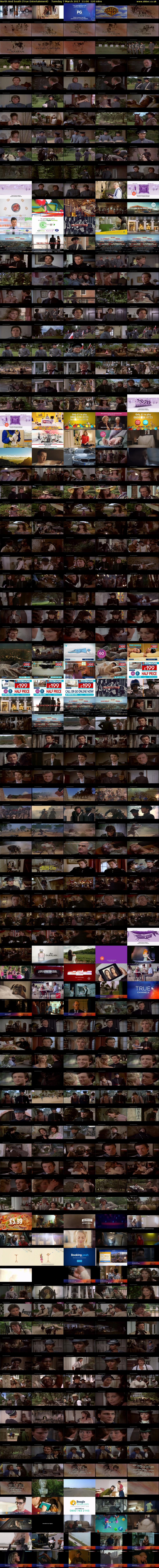 North And South (True Entertainment) Tuesday 7 March 2017 11:00 - 13:00