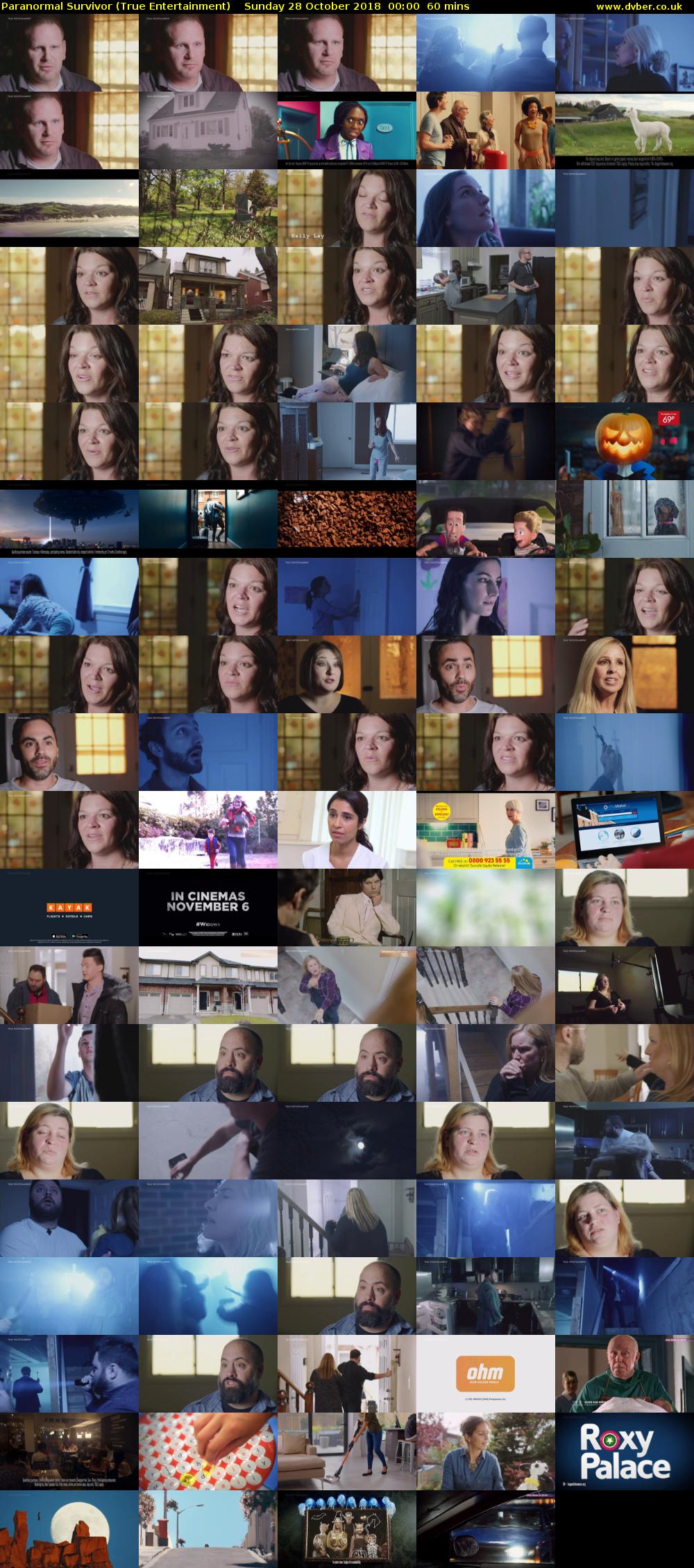 Paranormal Survivor (True Entertainment) Sunday 28 October 2018 00:00 - 01:00