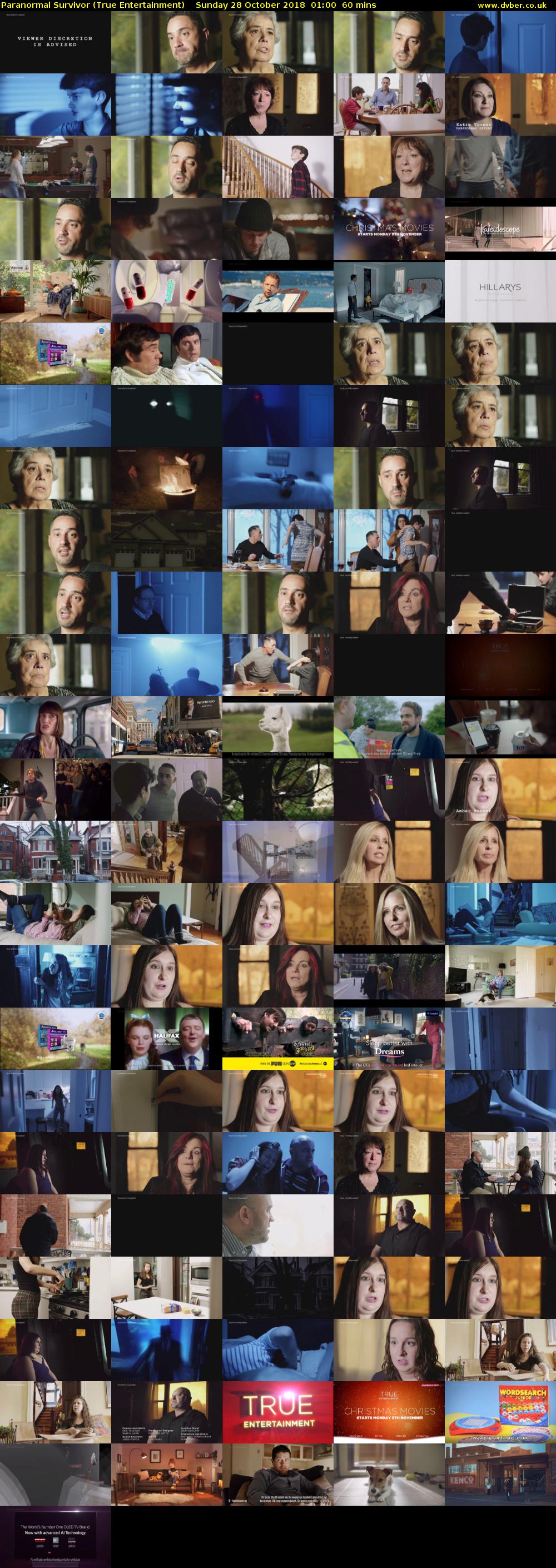 Paranormal Survivor (True Entertainment) Sunday 28 October 2018 01:00 - 02:00