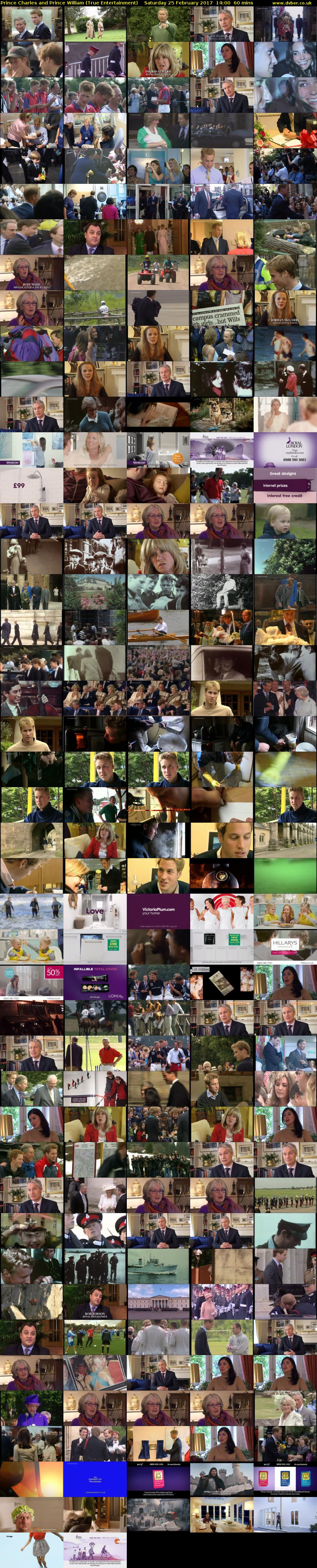 Prince Charles and Prince William (True Entertainment) Saturday 25 February 2017 14:00 - 15:00