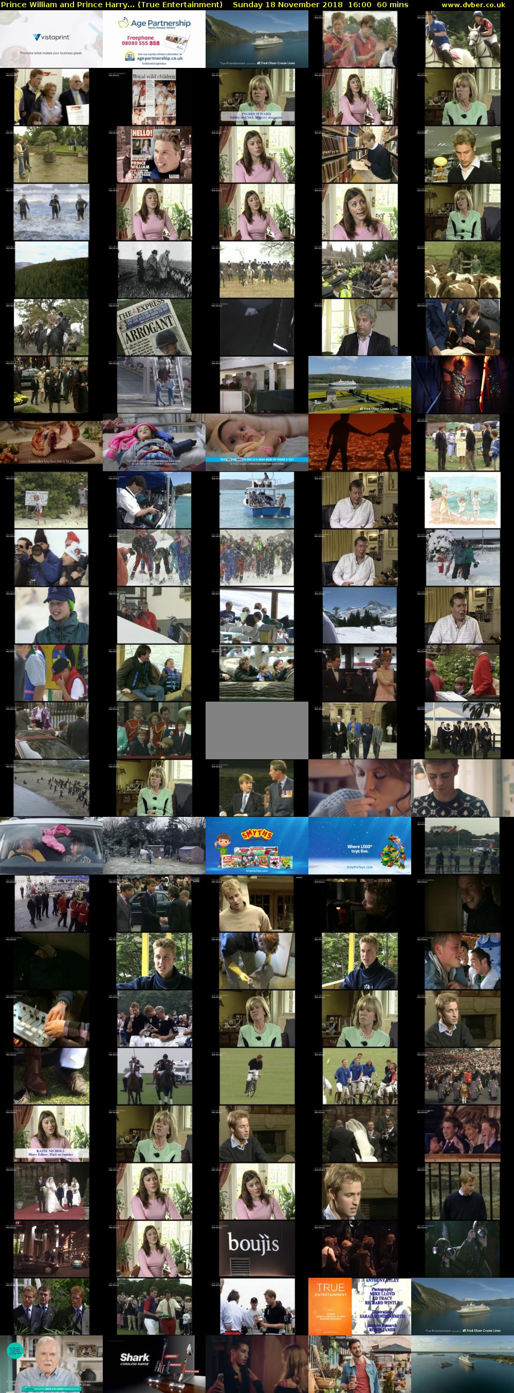 Prince William and Prince Harry... (True Entertainment) Sunday 18 November 2018 16:00 - 17:00