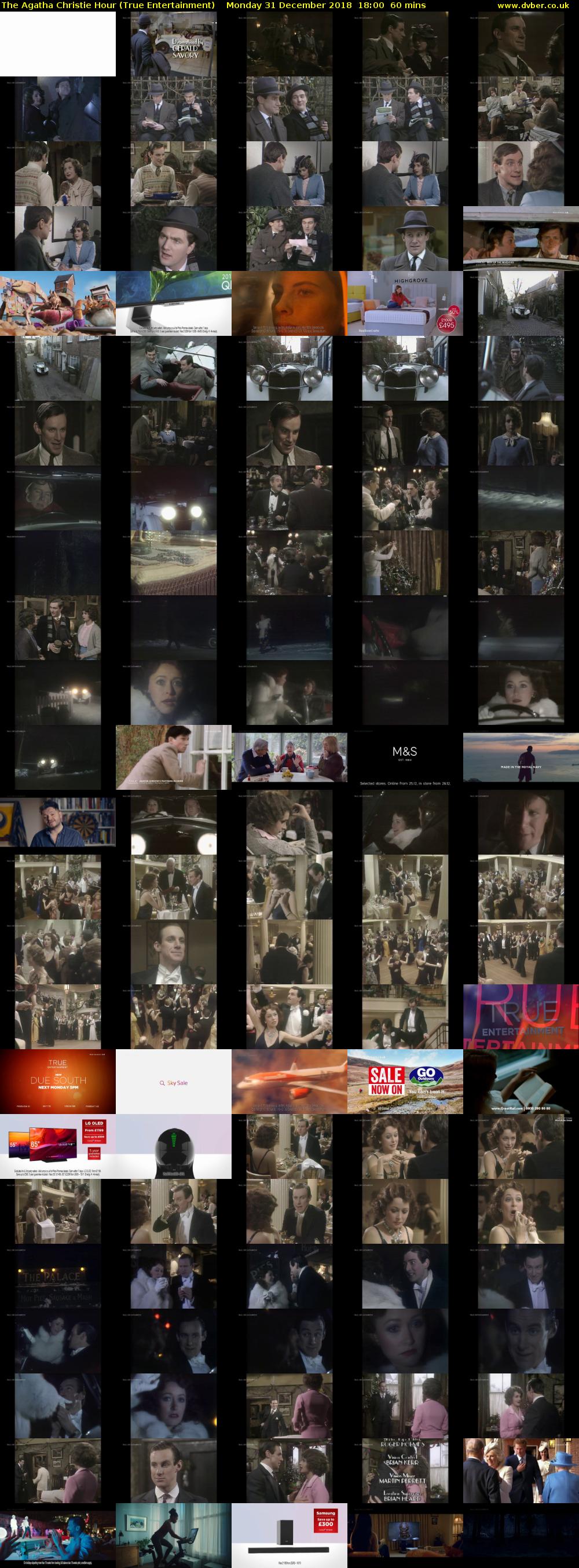 The Agatha Christie Hour (True Entertainment) Monday 31 December 2018 18:00 - 19:00