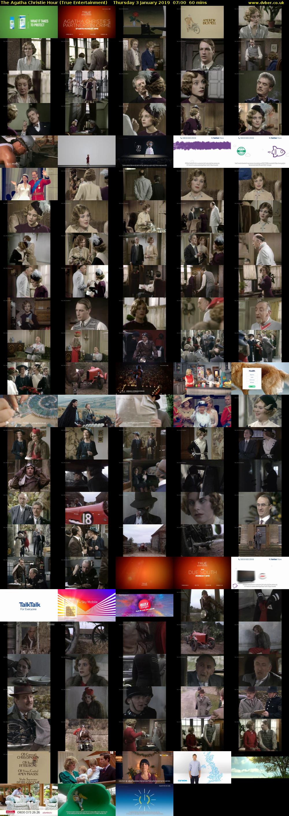 The Agatha Christie Hour (True Entertainment) Thursday 3 January 2019 07:00 - 08:00