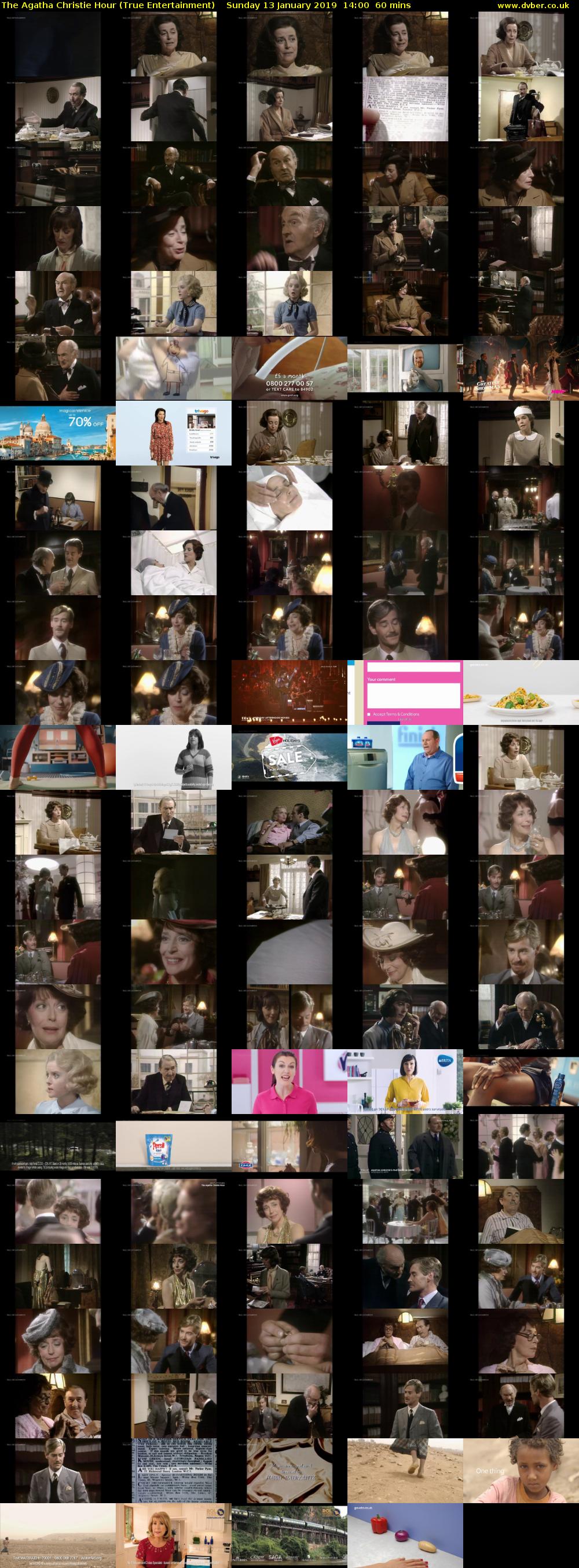 The Agatha Christie Hour (True Entertainment) Sunday 13 January 2019 14:00 - 15:00