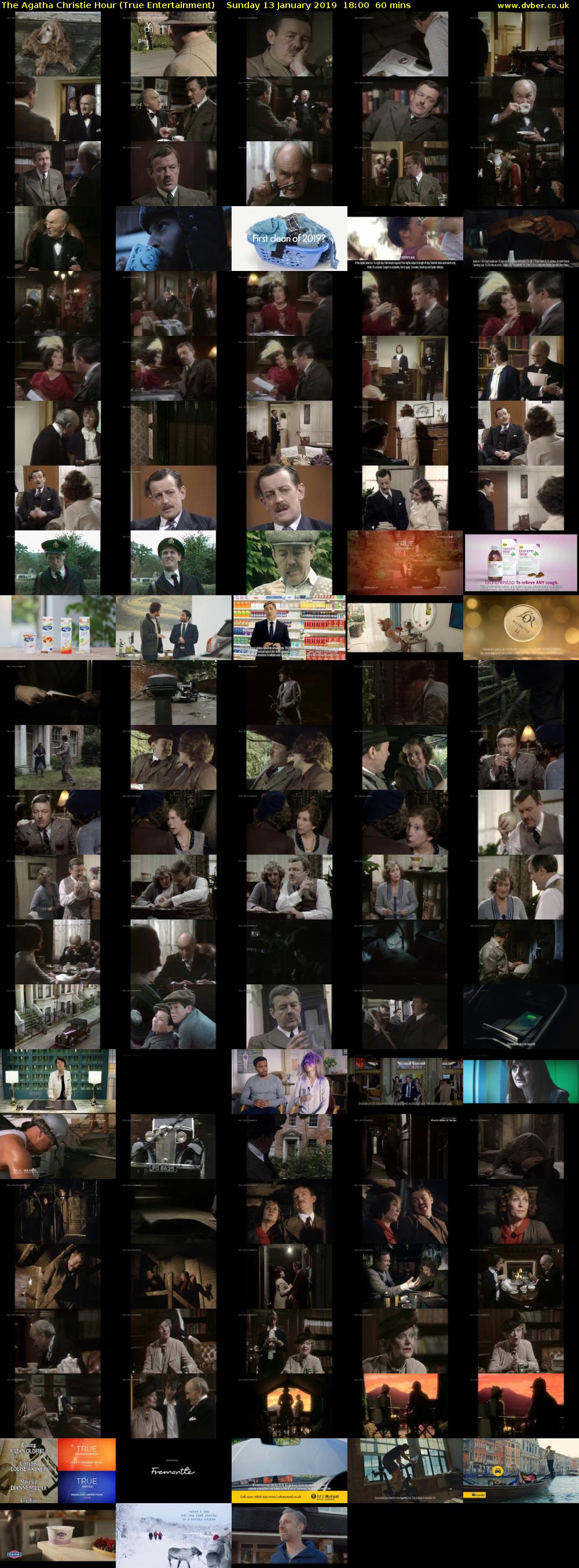 The Agatha Christie Hour (True Entertainment) Sunday 13 January 2019 18:00 - 19:00