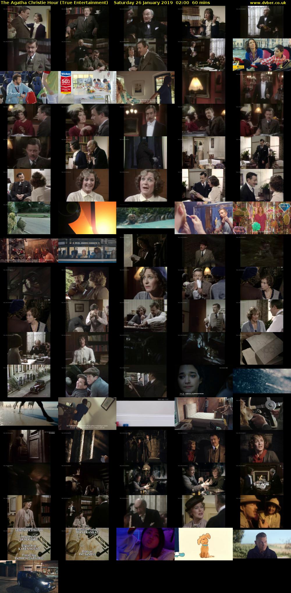 The Agatha Christie Hour (True Entertainment) Saturday 26 January 2019 02:00 - 03:00