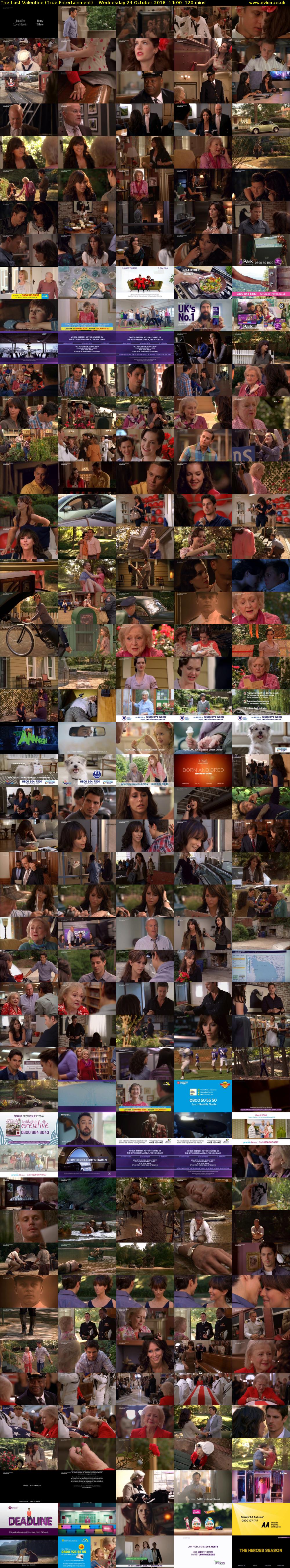 The Lost Valentine (True Entertainment) Wednesday 24 October 2018 14:00 - 16:00