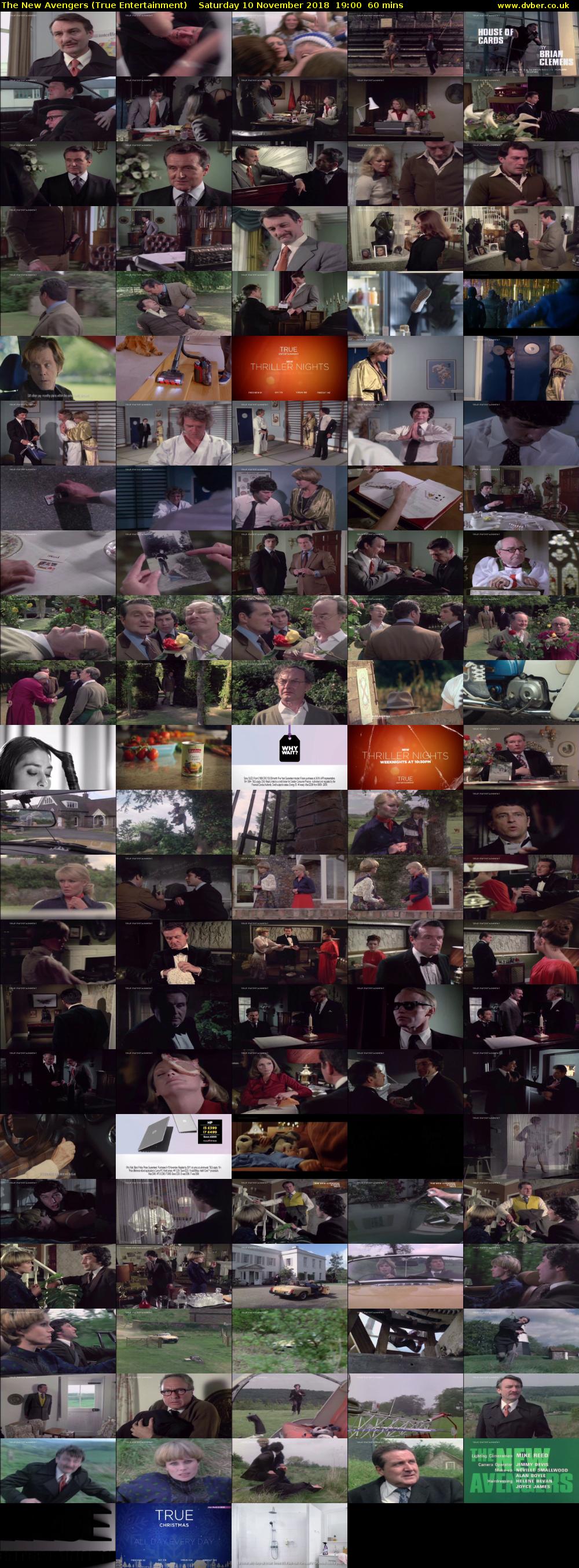 The New Avengers (True Entertainment) Saturday 10 November 2018 19:00 - 20:00
